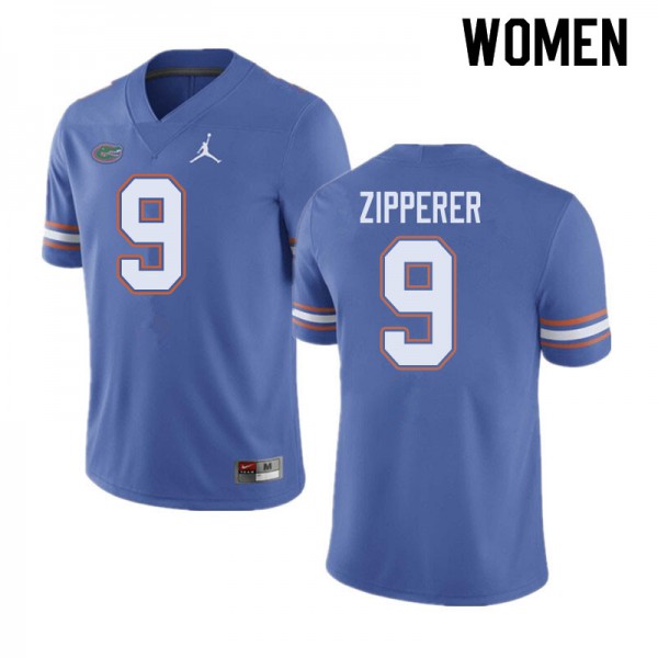 Jordan Brand Women #9 Keon Zipperer Florida Gators College Football Jersey Blue